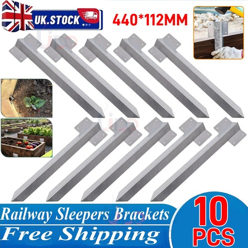 10x galvanised steel railway - 10x,