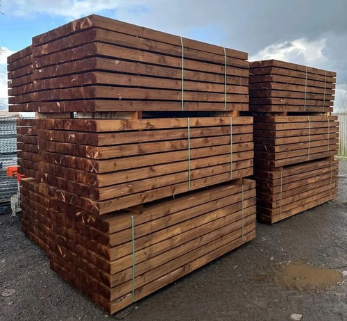Treated softwood sleepers - softwood,