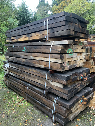 Reject oak sleepers 200 100 - oak,