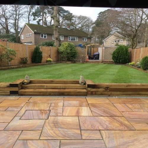 Brown treated sleepers - treated,