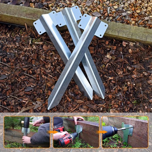 10x railway sleeper brackets - railway,