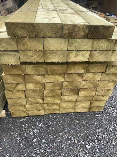 Treated timber garden railway - timber,